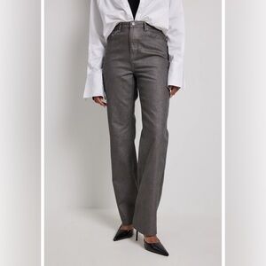 NWT NA-KD
GLITTER HIGH WAIST - Straight leg jeans